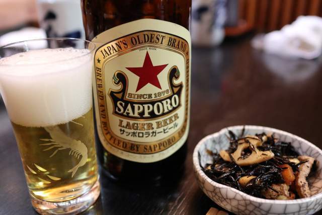 大和寿司のサッポロ ラガービール