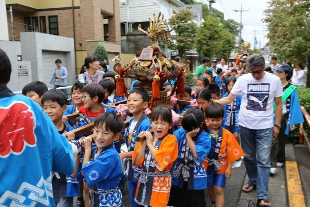 六所神社例大祭2017の子供神輿